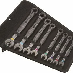 Wera 020012 Joker 8 Piece Ratcheting Combination Spanner Set 5/16-3/4" AF