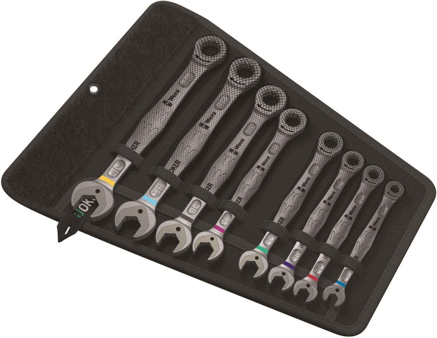 Wera 020012 Joker 8 Piece Ratcheting Combination Spanner Set 5/16-3/4" AF 1 Wera 020012 Joker 8 Piece Ratcheting Combination Spanner Set 5/16-3/4" AF