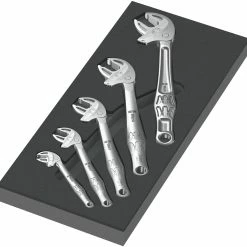 Wera 150122 (9732) 6004 Joker Set 1, 5 Piece Self Setting Spanner Foam Module Set