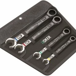 Wera 073290 Joker 4 Piece Metric Ratcheting Combination Spanner Set 10-19mm