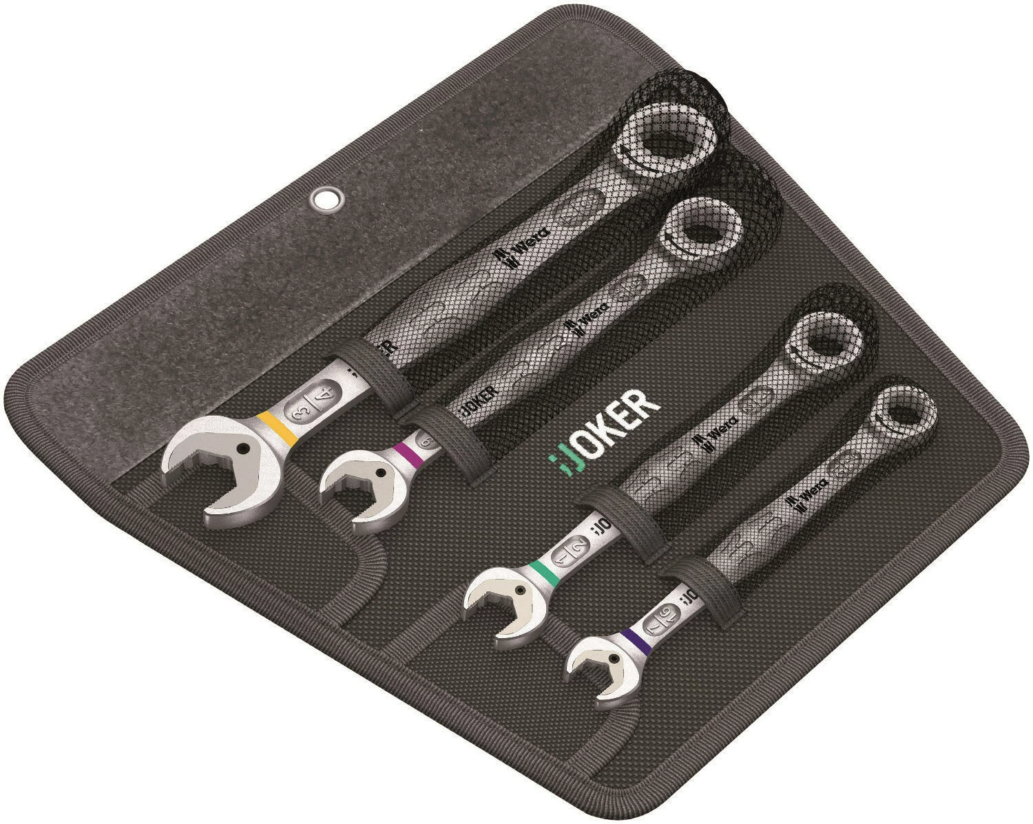 Wera 073295 Joker 4 Piece Ratcheting Combination Spanner Set 7/16-3/4″ AF 1 Wera 073295 Joker 4 Piece Ratcheting Combination Spanner Set 7/16-3/4″ AF