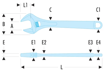 Facom 101.6 'Quick-Adjust' Adjustable Wrench 6" (150mm) 4 Facom 101.6 'Quick-Adjust' Adjustable Wrench 6" (150mm) - Image 4