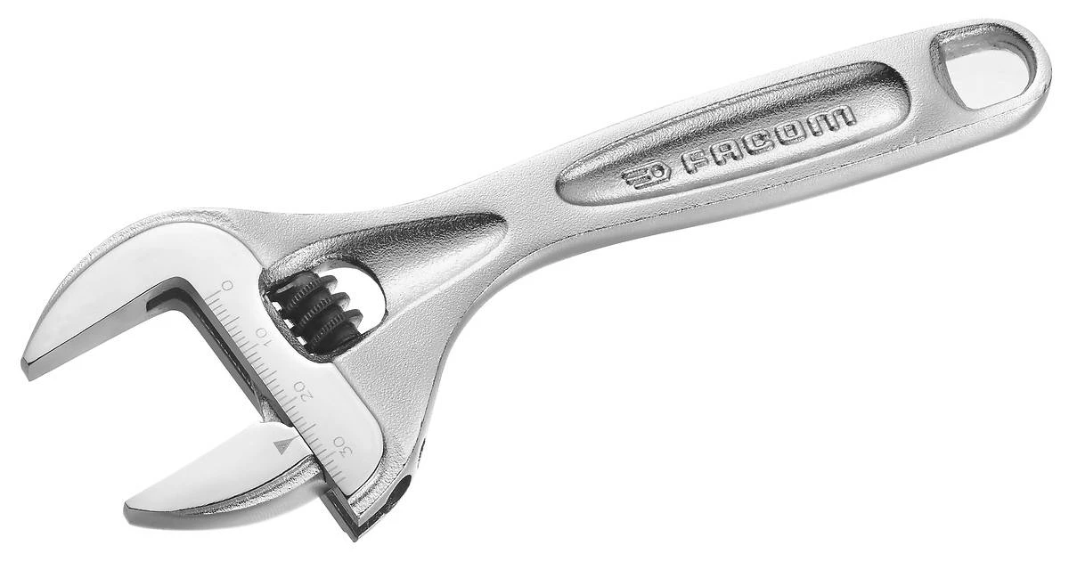Facom 113AS.6C Thin Lightweight Wide Opening Adjustable Wrench 6" 1 Facom 113AS.6C Thin Lightweight Wide Opening Adjustable Wrench 6"