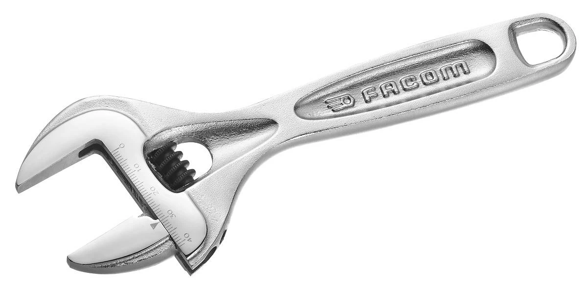 Facom 113AS.8C Thin Lightweight Wide Opening Adjustable Wrench 8" 1 Facom 113AS.8C Thin Lightweight Wide Opening Adjustable Wrench 8"