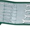 Stahlwille 12/10PC '12 Series' 10 Piece Offset Double Open Ended Metric Spanner Set In Plastic Wallet 4-11mm