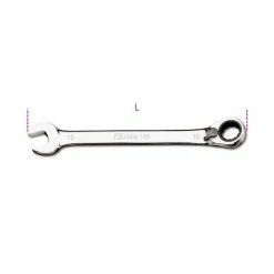 Beta Tools Beta 142 Metric Reversible Ratcheting Combination Spanner Wrench 17mm