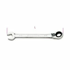 Beta Tools Beta 142AS Imperial Reversible Ratcheting Combination Spanner Wrench 9/16" AF