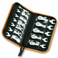 Beta 142C/A12 12 Piece Stubby Ratcheting Combination Spanner Set 8-19mm