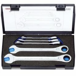 Gedore 7 R-005 5 Piece Ratchet Combination Spanner Set 8-19mm