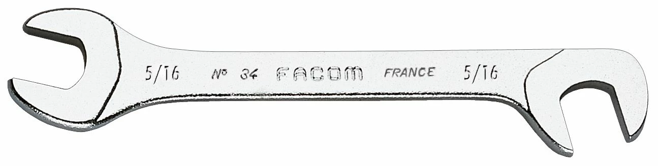 Facom 34.38-3/8" AF Midget Wrench With Open Ends AT 15 And 75 Degrees 1 Facom 34.38-3/8" AF Midget Wrench With Open Ends AT 15 And 75 Degrees
