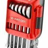 Facom 467BF.JP10 10 Piece Flexible Head Anti-Slip Ratchet Combination Spanner Set 8-19mm