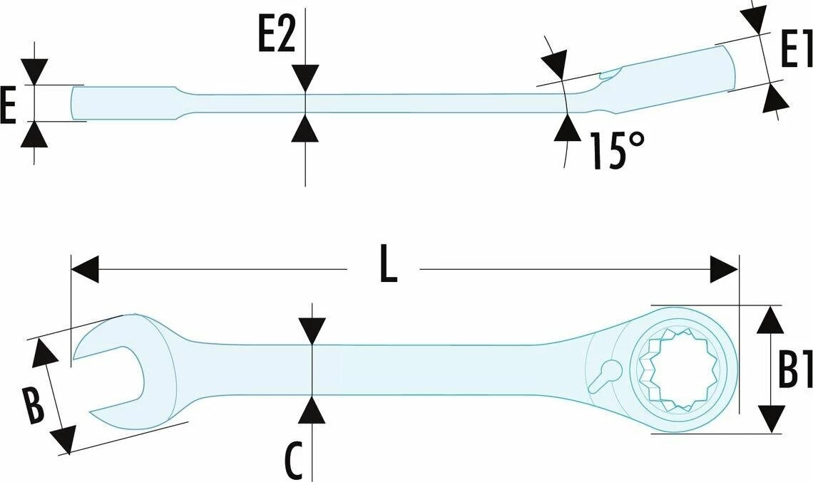 Facom 467BR.10 'Fast Ratchet' Ratcheting Spanner 10mm 2 Facom 467BR.10 'Fast Ratchet' Ratcheting Spanner 10mm - Image 2