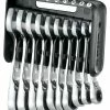 Facom 467BS.JP10 10 Piece Metric Stubby Anti-Slip Ratcheting Spanner Set 7-17mm
