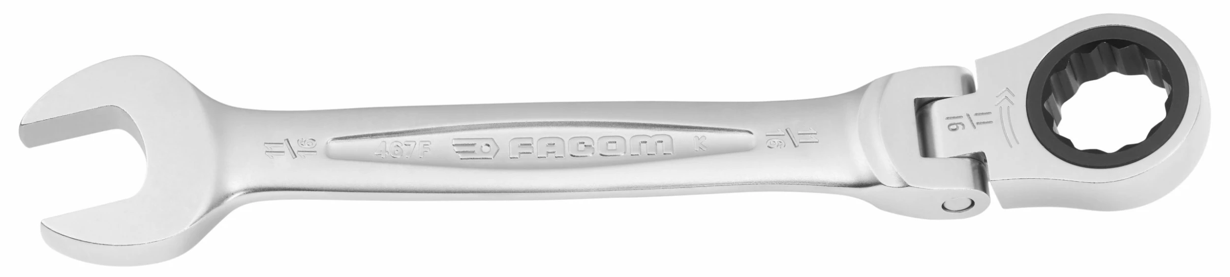 Facom 467F.7/16 Flexible Ratchet Combination Spanner 7/16" AF 1 Facom 467F.7/16 Flexible Ratchet Combination Spanner 7/16" AF