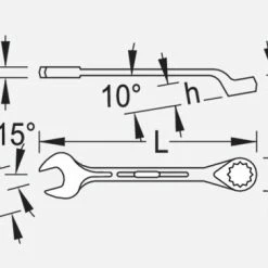 Gedore 1B Metric Combination Spanner Wrench 16mm -Combination Spanners Outlet Shop 6000240 4 1