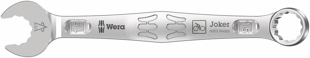 Wera 020221 JOKER 6003 PEDAL Thin Wall Bike Metric Ring Combination Spanner 15mm 1 Wera 020221 JOKER 6003 PEDAL Thin Wall Bike Metric Ring Combination Spanner 15mm