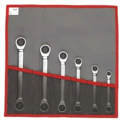 Facom 64.JE6T 6 Pce MM Low Profile Ratchet Wrench Set 8 - 19mm
