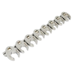 Sealey Tools AK599 8 Pce. 3/8" Drive Imperial Crow's Foot Spanner Set 3/8" - 7/8" AF