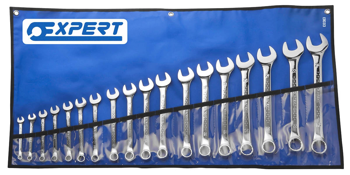 Expert By Facom E110313 18 Piece Metric Combination Spanner Set In Tool Roll 6-24mm 3 Expert By Facom E110313 18 Piece Metric Combination Spanner Set In Tool Roll 6-24mm - Image 3