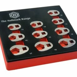 Britool Hallmark MFCFWSET10 3/8" Drive Crow Foot Spanner Set 10-19mm Metric