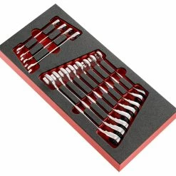 Facom MODM.467BJ12 12 Piece Metric Ratchet Combination Spanner Set Supplied In Foam Module Tray 8-19mm