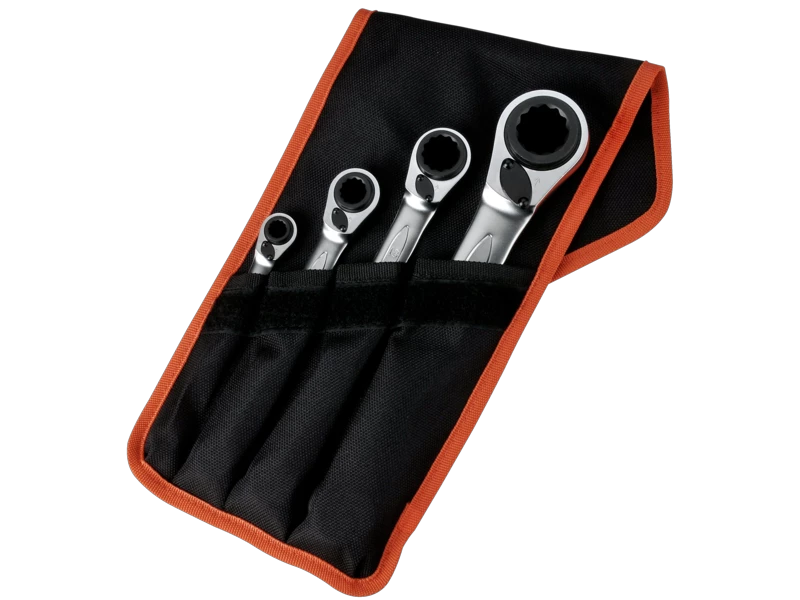 Bahco S4RM/4T 4 Piece Reversible 4-in-1 Ratchet Spanner Set 1 Bahco S4RM/4T 4 Piece Reversible 4-in-1 Ratchet Spanner Set