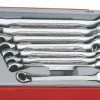 Teng TT6508R Metric Ratcheting Combination Spanner Set In Tool Box Tray