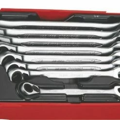 Teng TT6508RAF AF Ratcheting Combination Spanner Set In Tool Box Tray