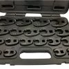 Britool Hallmark HMCFW19 19 Piece 3/8" &amp; 1/2" Drive Crow Foot Spanner Set 8-32mm