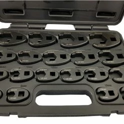 Britool Hallmark HMCFW19 19 Piece 3/8" &amp; 1/2" Drive Crow Foot Spanner Set 8-32mm